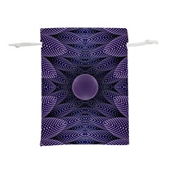 Gometric Shapes Geometric Pattern Purple Background Lightweight Drawstring Pouch (S)