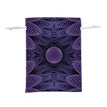 Gometric Shapes Geometric Pattern Purple Background Lightweight Drawstring Pouch (S) Front