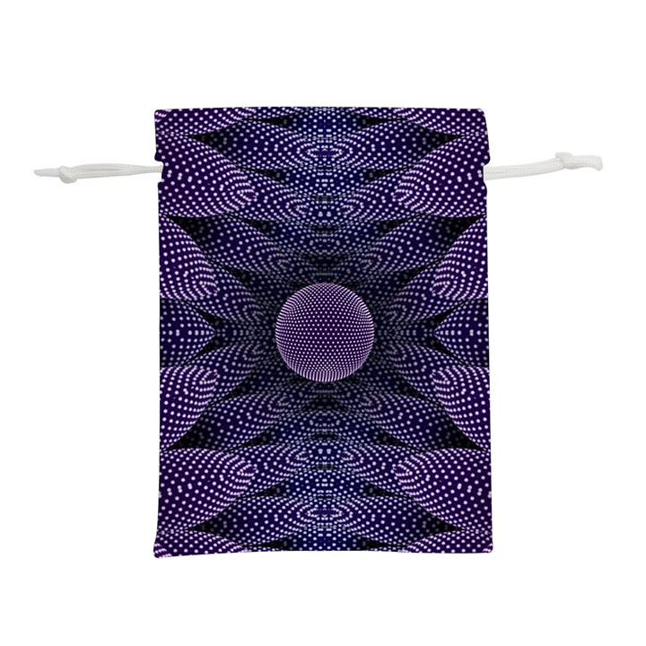 Gometric Shapes Geometric Pattern Purple Background Lightweight Drawstring Pouch (S)