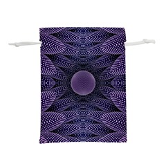 Gometric Shapes Geometric Pattern Purple Background Lightweight Drawstring Pouch (L)