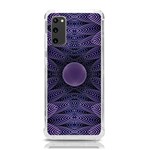 Gometric Shapes Geometric Pattern Purple Background Samsung Galaxy S20 6.2 Inch TPU UV Case Front