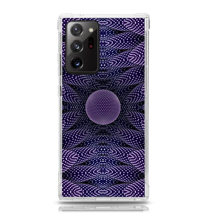 Gometric Shapes Geometric Pattern Purple Background Samsung Galaxy Note 20 Ultra TPU UV Case