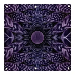 Gometric Shapes Geometric Pattern Purple Background Banner and Sign 3  x 3 