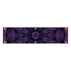 Gometric Shapes Geometric Pattern Purple Background Banner and Sign 4  x 1 