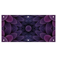 Gometric Shapes Geometric Pattern Purple Background Banner and Sign 6  x 3 