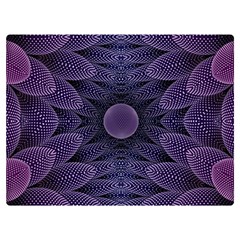 Gometric Shapes Geometric Pattern Purple Background One Side Premium Plush Fleece Blanket (extra Small) by Ravend