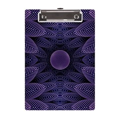 Gometric Shapes Geometric Pattern Purple Background A5 Acrylic Clipboard