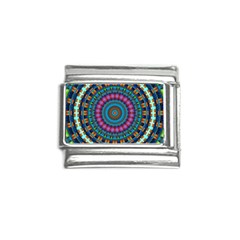 Mandela Kaleidoscope Squares Geometric Shapes Italian Charm (9mm) by Ravend