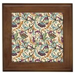 Wallpaper Floral Pattern Floral Wallpaper Background Framed Tile Front