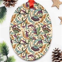 Wallpaper Floral Pattern Floral Wallpaper Background Ornament (oval) by Ravend