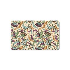 Wallpaper Floral Pattern Floral Wallpaper Background Magnet (Name Card)