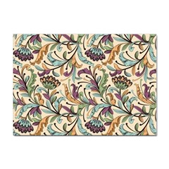 Wallpaper Floral Pattern Floral Wallpaper Background Sticker A4 (100 pack)