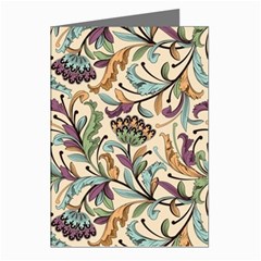 Wallpaper Floral Pattern Floral Wallpaper Background Greeting Cards (Pkg of 8)