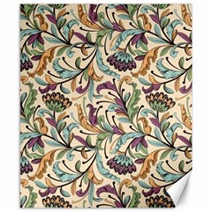 Wallpaper Floral Pattern Floral Wallpaper Background Canvas 8  X 10  by Ravend