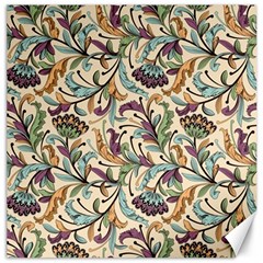 Wallpaper Floral Pattern Floral Wallpaper Background Canvas 12  X 12  by Ravend