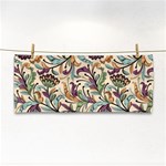 Wallpaper Floral Pattern Floral Wallpaper Background Hand Towel Front