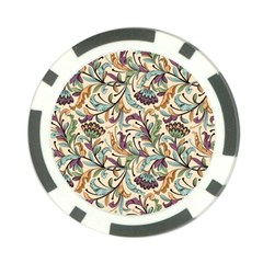 Wallpaper Floral Pattern Floral Wallpaper Background Poker Chip Card Guard (10 pack)