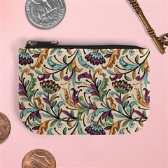 Wallpaper Floral Pattern Floral Wallpaper Background Mini Coin Purse by Ravend