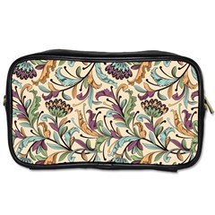 Wallpaper Floral Pattern Floral Wallpaper Background Toiletries Bag (Two Sides)