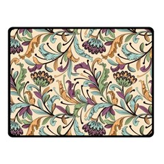 Wallpaper Floral Pattern Floral Wallpaper Background One Side Fleece Blanket (Small)