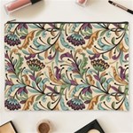 Wallpaper Floral Pattern Floral Wallpaper Background Cosmetic Bag (XXXL) Front