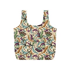 Wallpaper Floral Pattern Floral Wallpaper Background Full Print Recycle Bag (s)