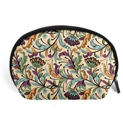 Wallpaper Floral Pattern Floral Wallpaper Background Accessory Pouch (Large)