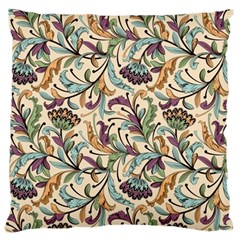 Wallpaper Floral Pattern Floral Wallpaper Background Standard Premium Plush Fleece Cushion Case (One Side)