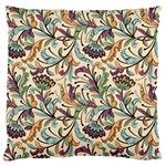 Wallpaper Floral Pattern Floral Wallpaper Background Standard Premium Plush Fleece Cushion Case (One Side) Front