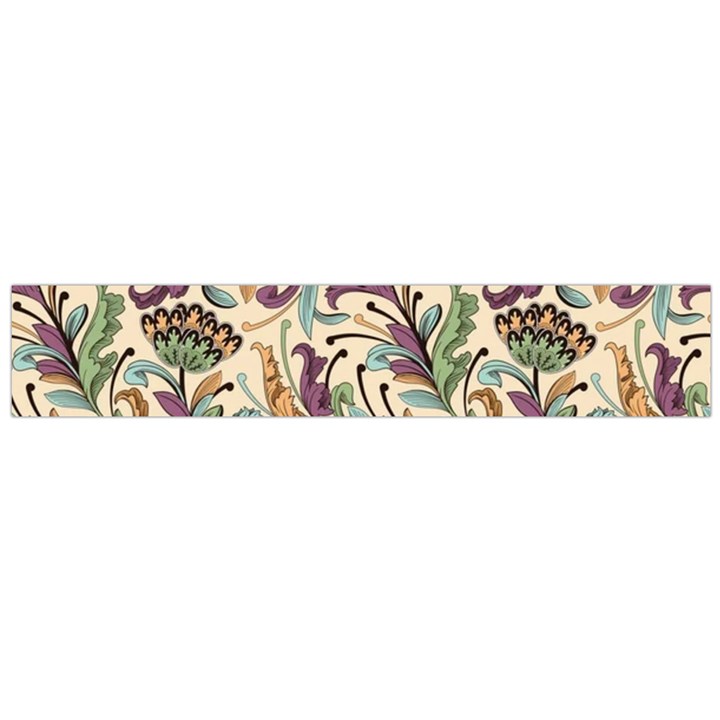 Wallpaper Floral Pattern Floral Wallpaper Background Large Premium Plush Fleece Scarf 