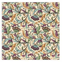 Wallpaper Floral Pattern Floral Wallpaper Background Square Satin Scarf (36  x 36 )