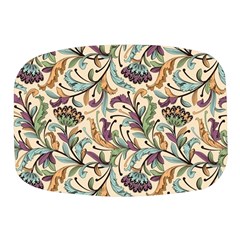 Wallpaper Floral Pattern Floral Wallpaper Background Mini Square Pill Box