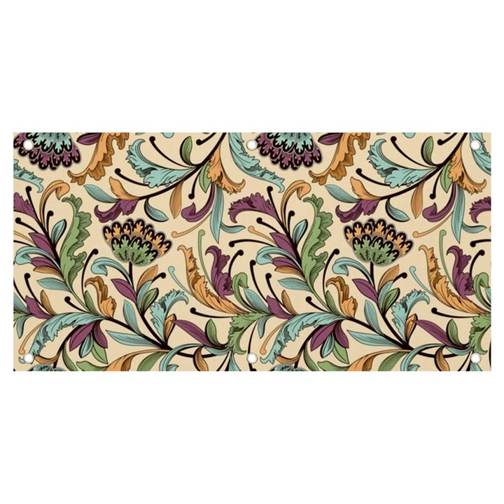 Wallpaper Floral Pattern Floral Wallpaper Background Banner and Sign 4  x 2 