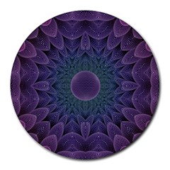 Geometric Shapes Geometric Pattern Flower Pattern Round Mousepad