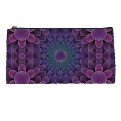 Geometric Shapes Geometric Pattern Flower Pattern Pencil Case by Ravend