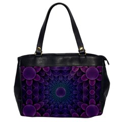 Geometric Shapes Geometric Pattern Flower Pattern Oversize Office Handbag by Ravend