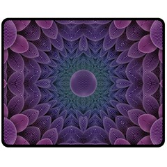 Geometric Shapes Geometric Pattern Flower Pattern One Side Fleece Blanket (medium) by Ravend