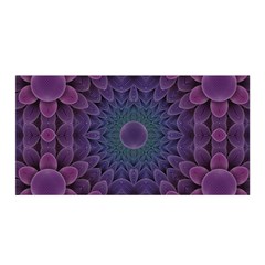 Geometric Shapes Geometric Pattern Flower Pattern Satin Wrap 35  X 70 