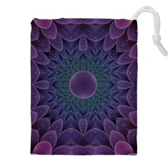 Geometric Shapes Geometric Pattern Flower Pattern Drawstring Pouch (5xl) by Ravend