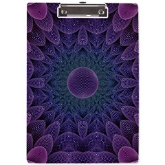 Geometric Shapes Geometric Pattern Flower Pattern A4 Acrylic Clipboard by Ravend