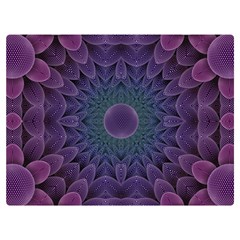 Geometric Shapes Geometric Pattern Flower Pattern One Side Premium Plush Fleece Blanket (extra Small)