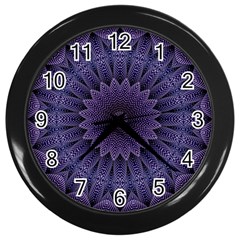 Shape Geometric Symmetrical Symmetry Wall Clock (black) by Ravend