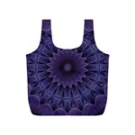 Shape Geometric Symmetrical Symmetry Full Print Recycle Bag (S) Front