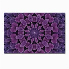 Shape Geometric Symmetrical Symmetry Wallpaper Postcard 4 x 6  (pkg Of 10) by Ravend