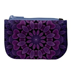 Shape Geometric Symmetrical Symmetry Wallpaper Large Coin Purse by Ravend