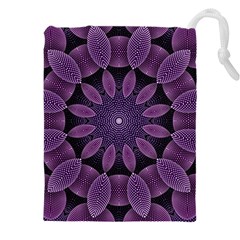 Shape Geometric Symmetrical Symmetry Wallpaper Drawstring Pouch (5xl) by Ravend