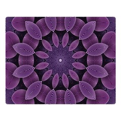 Shape Geometric Symmetrical Symmetry Wallpaper One Side Premium Plush Fleece Blanket (large)