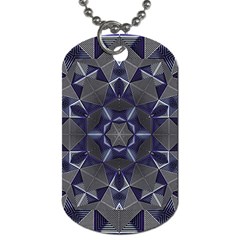 Kaleidoscope Geometric Pattern Geometric Shapes Dog Tag (two Sides)