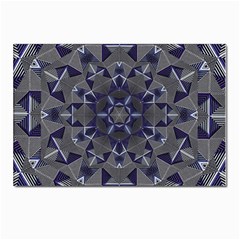 Kaleidoscope Geometric Pattern Geometric Shapes Postcards 5  X 7  (pkg Of 10) by Ravend