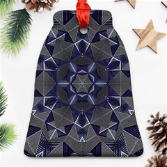 Kaleidoscope Geometric Pattern Geometric Shapes Ornament (bell) by Ravend